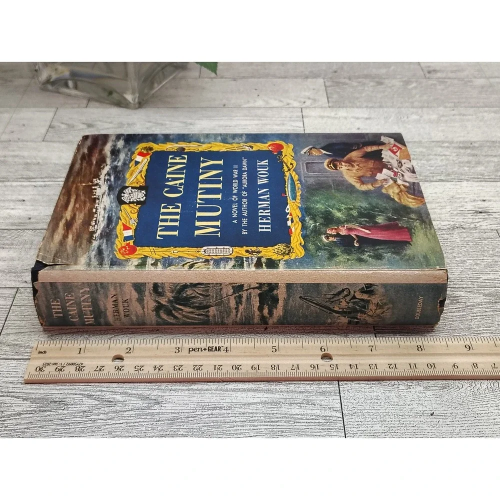 The Caine Mutiny 1951‎ Herman Wouk HCDJ Sears BCE Vtg WWII Naval Courtroom Drama